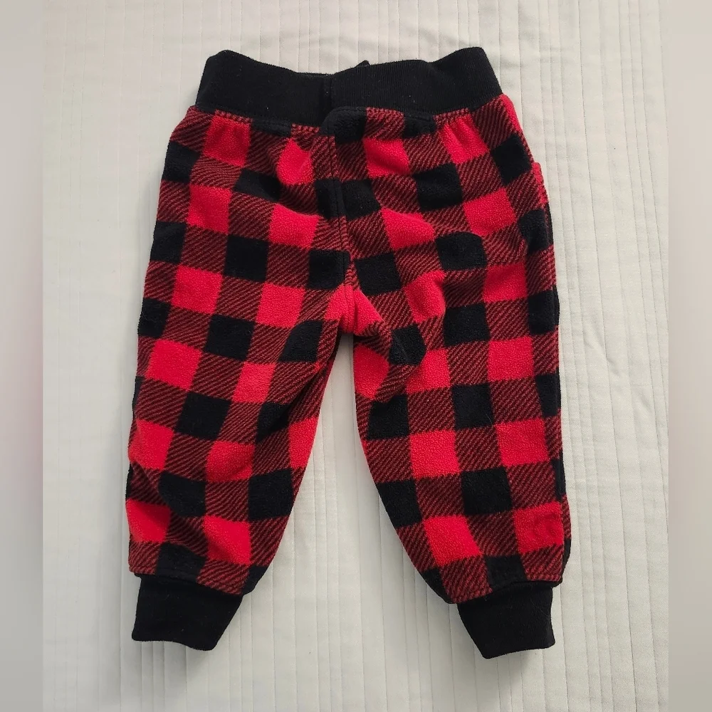 Carter's Red and Black Plaid Pants
